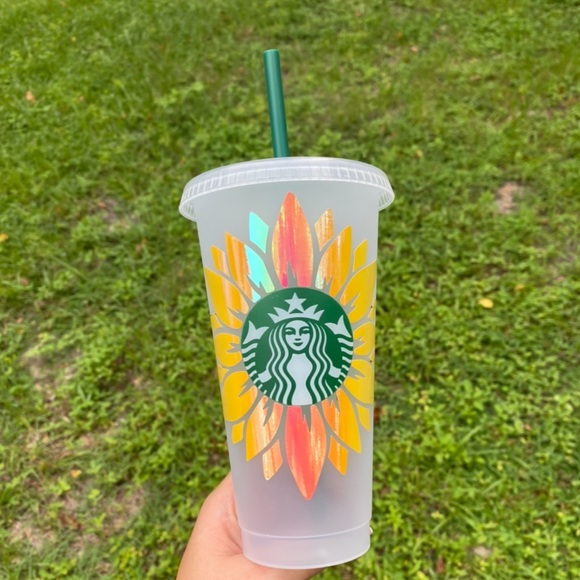 Starbucks Other - Starbucks Sunflower Reusable  Cold Cup - Custom Name